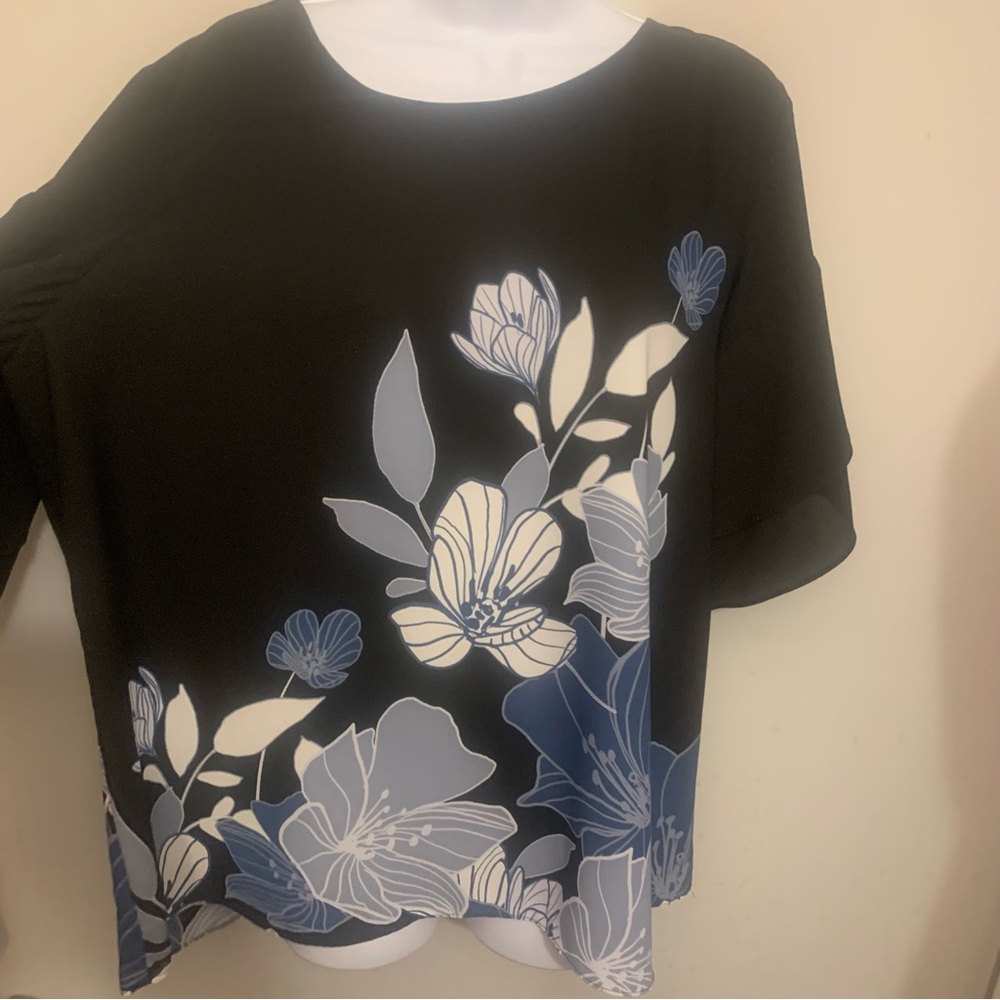 Alfani Short Sleeve Lightweight Top Sz Large - Picture 5 of 15